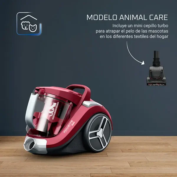 Aspirador Rowenta sin Bolsa RO4B63EA Compact Power XXL Animal kit - Imagen 5